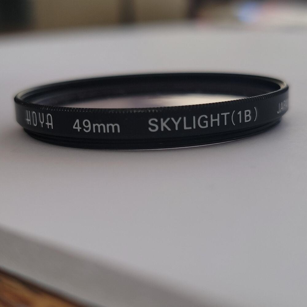 Hoya 49mm Skylight (1B) Camera Lens Filter Black Made In Japan Non-Reflex Photo